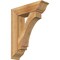 Ekena Millwork Imperial Traditional Rough Sawn Bracket w/ Offset Brace, Western Red Cedar, 8"W x 28"D x 36"H BKT0806X28X36IMP01RWR - alternate 1